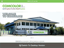 Tablet Screenshot of comcolor.com.my